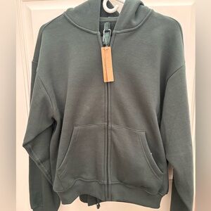 SKIMS COTTON FLEECE CLASSIC ZIP
UP HOODIE